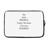poodle lover Laptop sleeve