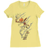 skate or burn! Ladies Fitted T-Shirt