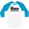 engineer funny t shirt engineers are never wrong t shirt shirt funny t 3/4 Sleeve Shirt