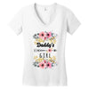 Daddy's Girl Women's V-Neck T-Shirt