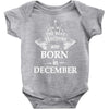 the best teachers are born in december Baby Bodysuit