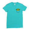 cute yoda pocket Ladies Fitted T-Shirt