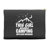 Camper Couple Girl White Accessory Pouches