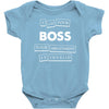 argument invalid boss Baby Onesie