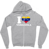 I love Venezuela Zipper Hoodie