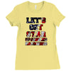star spangled hammered Ladies Fitted T-Shirt