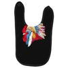chief many feathers Baby Bibs