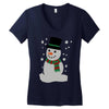 christmas snowman Women's V-Neck T-Shirt