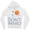 spacex don't panic in space Zipper Hoodie