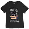 ninja cat V-Neck Tee
