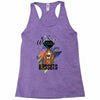 who loves bassets Racerback Tank