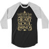 love the lord your god heart soul mind 3/4 Sleeve Shirt