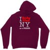 i only like ny as a friend Unisex Hoodie