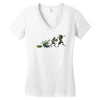 pickle rick evolution Women's V-Neck T-Shirt