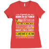 Legends Are Born In October Ladies Fitted T-Shirt