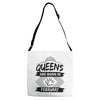 Queens Are Born In February Adjustable Strap Totes