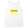 caution zombies crossing t shirt x large funny walking brains awesome Tank Top