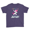january  born unicorns Youth Tee