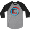 square in circle 3/4 Sleeve Shirt