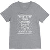 meowy christmas V-Neck Tee