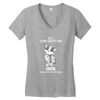all i care about are cats and like 3 people Women's V-Neck T-Shirt