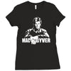 mac gyver schwarz Ladies Fitted T-Shirt