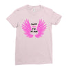 i wear pink for my mom Ladies Fitted T-Shirt