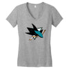 jose sharks youth Women's V-Neck T-Shirt