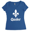 quebec canada Women's Triblend Scoop T-shirt