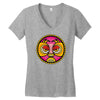 lucha libre pink Women's V-Neck T-Shirt