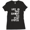 life is too short to stay stock Ladies Fitted T-Shirt