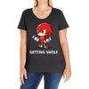 getting swole Ladies Curvy T-Shirt