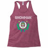 snowman christmas Racerback Tank