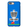 disc golf frisbee leaning on target basket innova iPhone 8 Plus