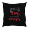 my broom broke so now i drive a mopar Throw Pillow