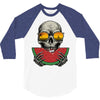 watermelon skull 3/4 Sleeve Shirt