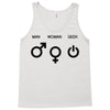 man woman geek symbols Tank Top