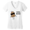 cool beans Women's V-Neck T-Shirt