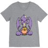 zombie bunny loves brains V-Neck Tee