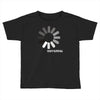 buffering  funny retro loading computer console fashion party Toddler T-shirt
