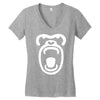 gorilla face Women's V-Neck T-Shirt