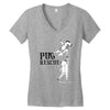 pug rescue Women's V-Neck T-Shirt