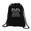 papa man myth legend Drawstring Bags
