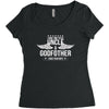 i have two titles uncle and godfather Women's Triblend Scoop T-shirt