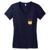 Heart Pocket Women's V-Neck T-Shirt