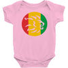 rasta lion head reggae dub step music dance Baby Onesie