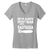 war with east asia Women's V-Neck T-Shirt
