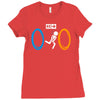 portal bathroom parody video game Ladies Fitted T-Shirt