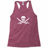 pirate skull sword music band metal biker guitar tee new Racerback Tank