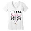 i stole her heart Women's V-Neck T-Shirt